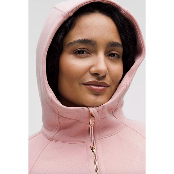 Lululemon Scuba Oversized Full Zip Hoodie in Pink Haze/Rose Gold Zipper XL/XXL - Picture 3 of 3